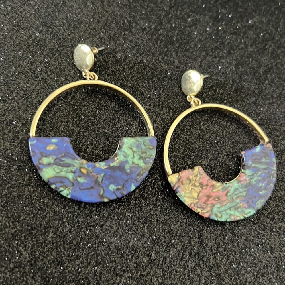 💎 New Vintage Design chunky Circle Earrings